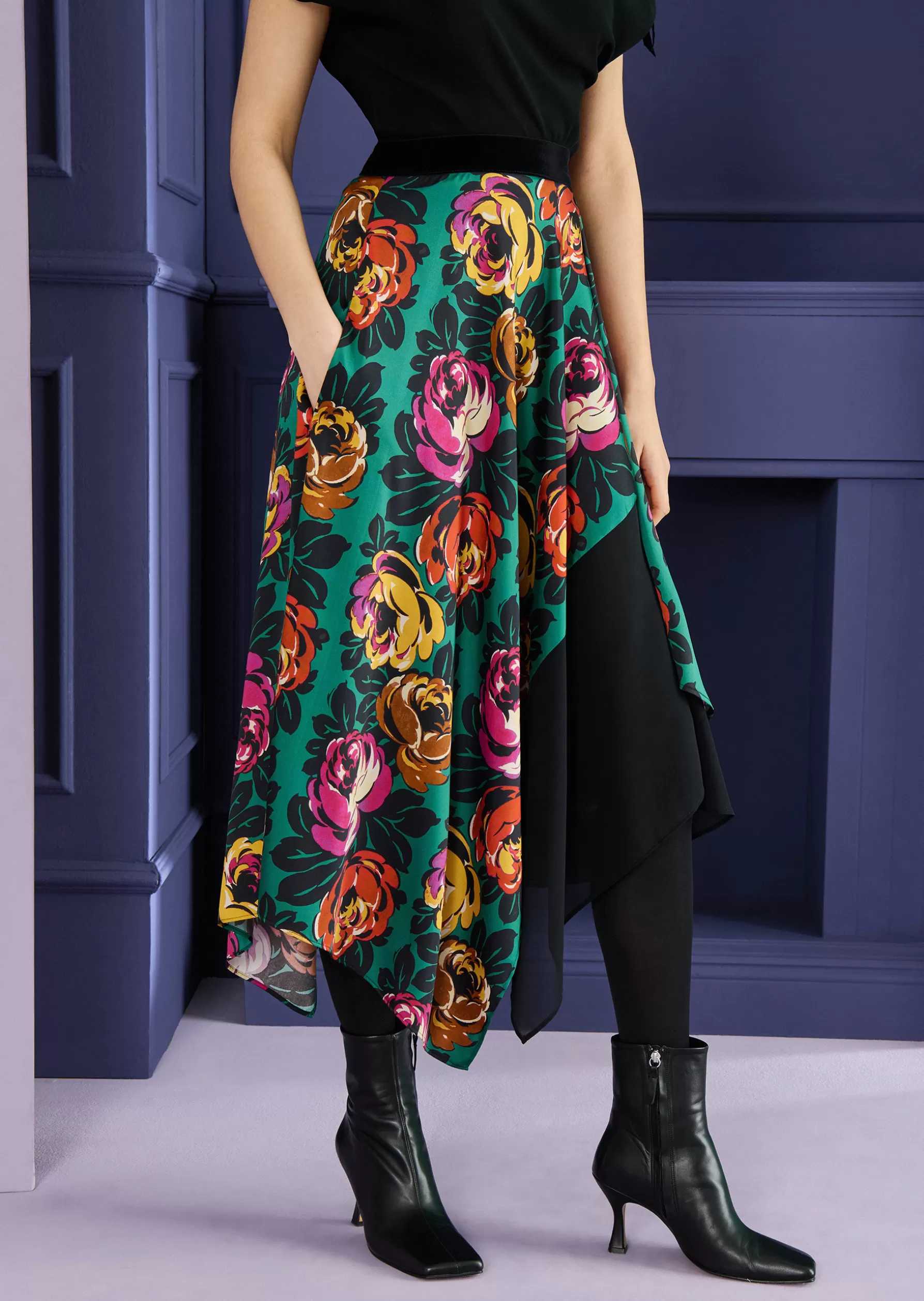 Skirts-Talbot Runhof Skirt Melindi1 Serpentinegreen