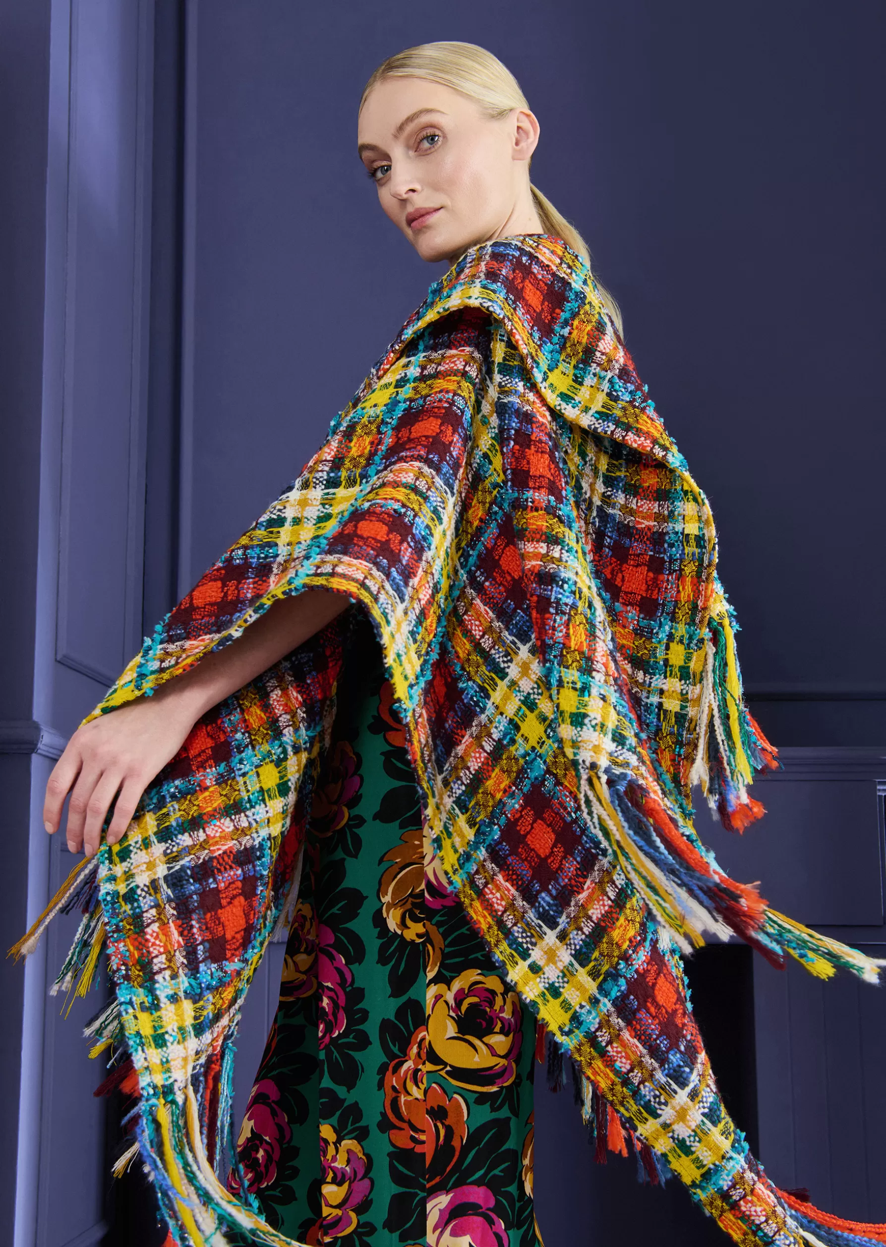 Wraps & Stoles-Talbot Runhof Stole Hint19 Terracottared