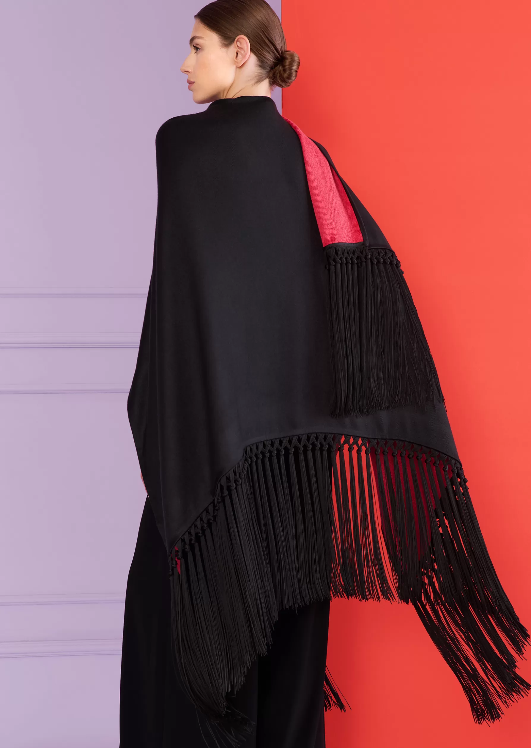 Wraps & Stoles-Talbot Runhof Stole Hint20 Black