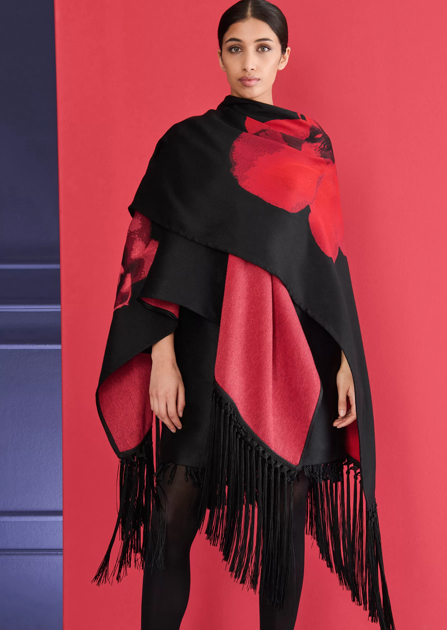 Wraps & Stoles-Talbot Runhof Stole Hint20 Black