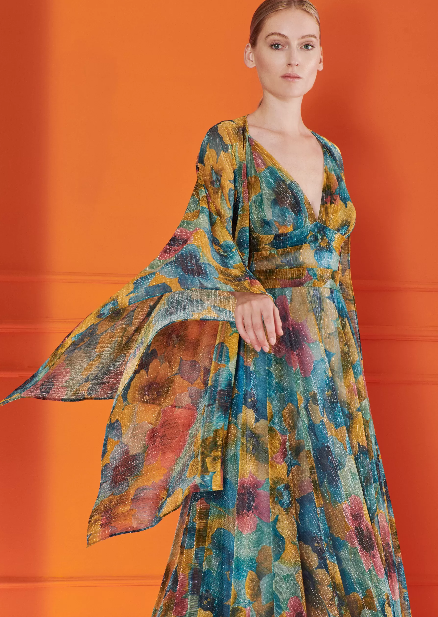 Wraps & Stoles-Talbot Runhof Stole Hint5 Mimosa