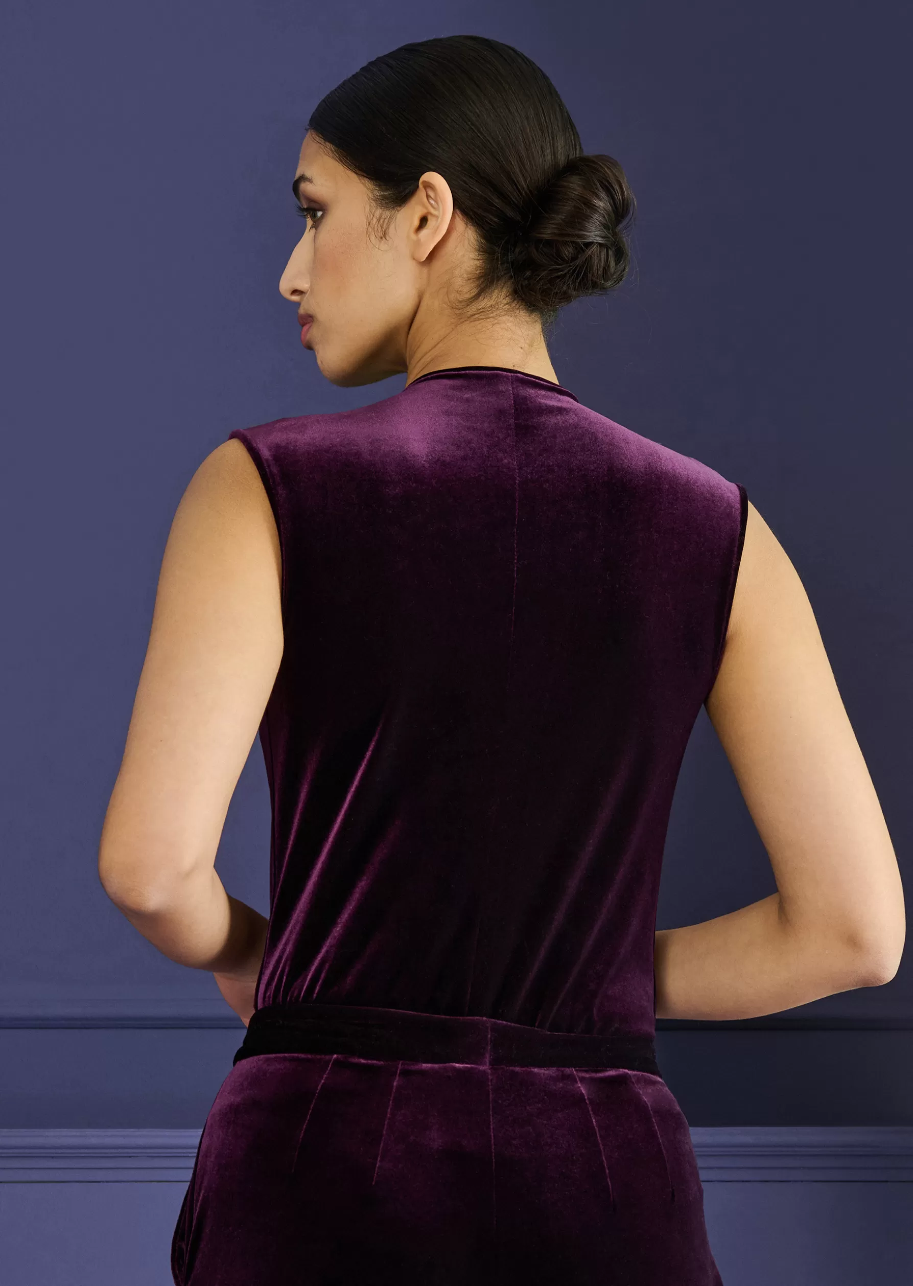 Tops-Talbot Runhof Top Bay10 Aubergine