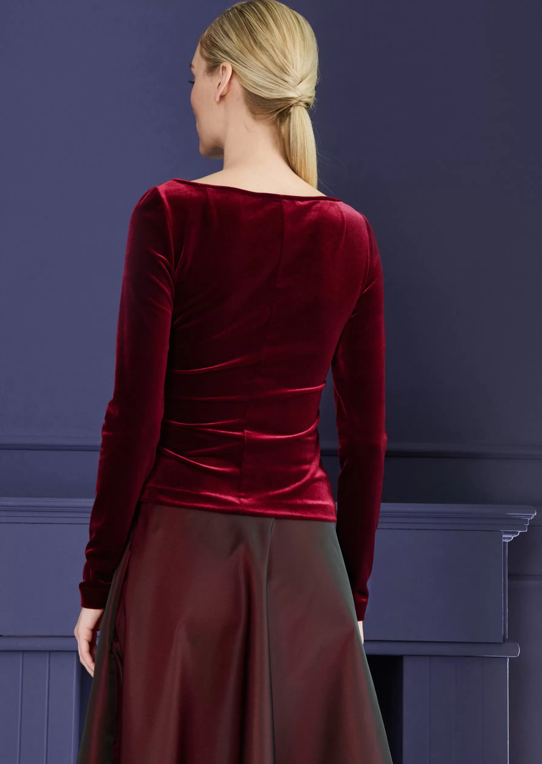 Tops-Talbot Runhof Top Dafina1 Burgundyred