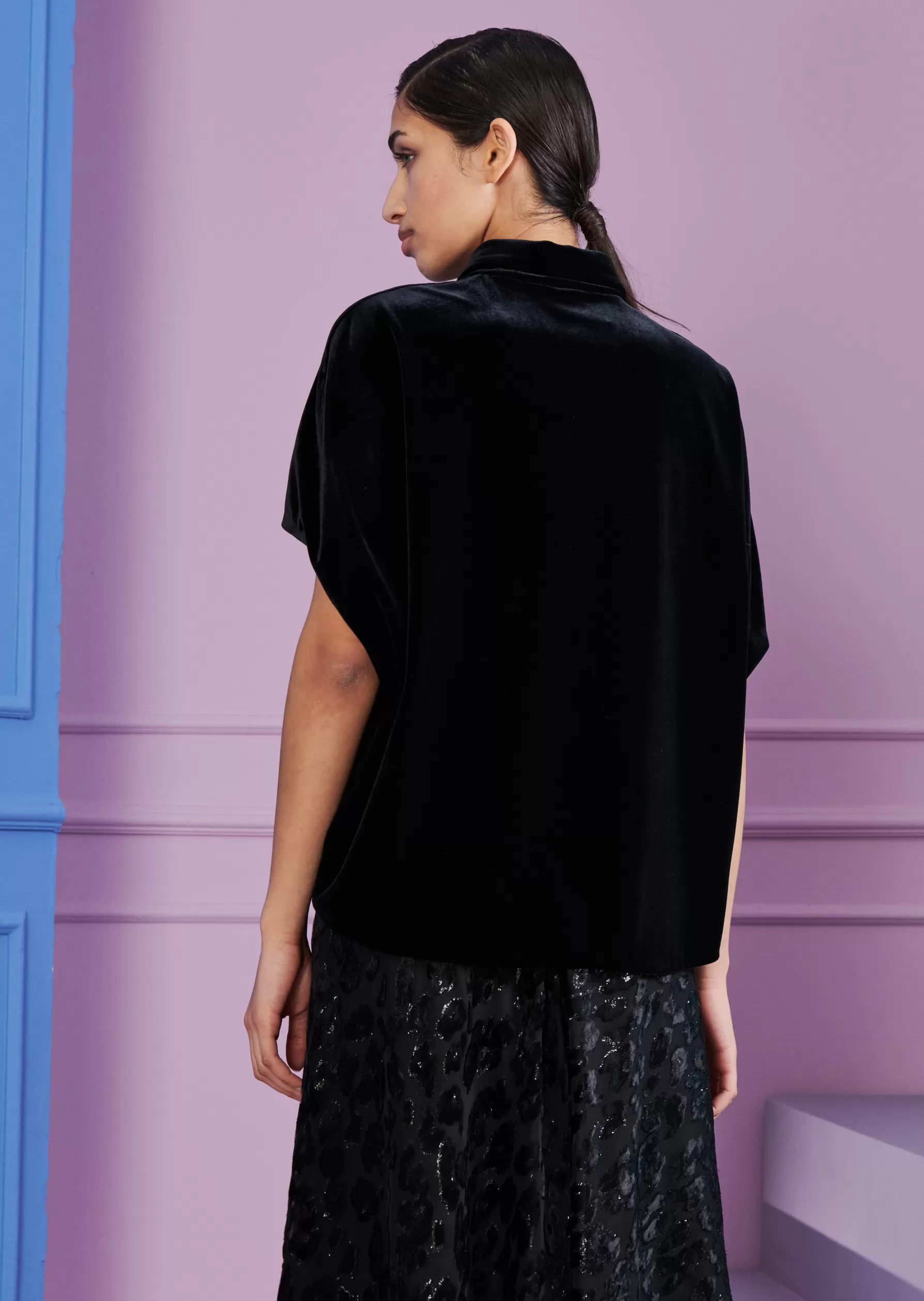 Tops-Talbot Runhof Top Hamlet5 Black