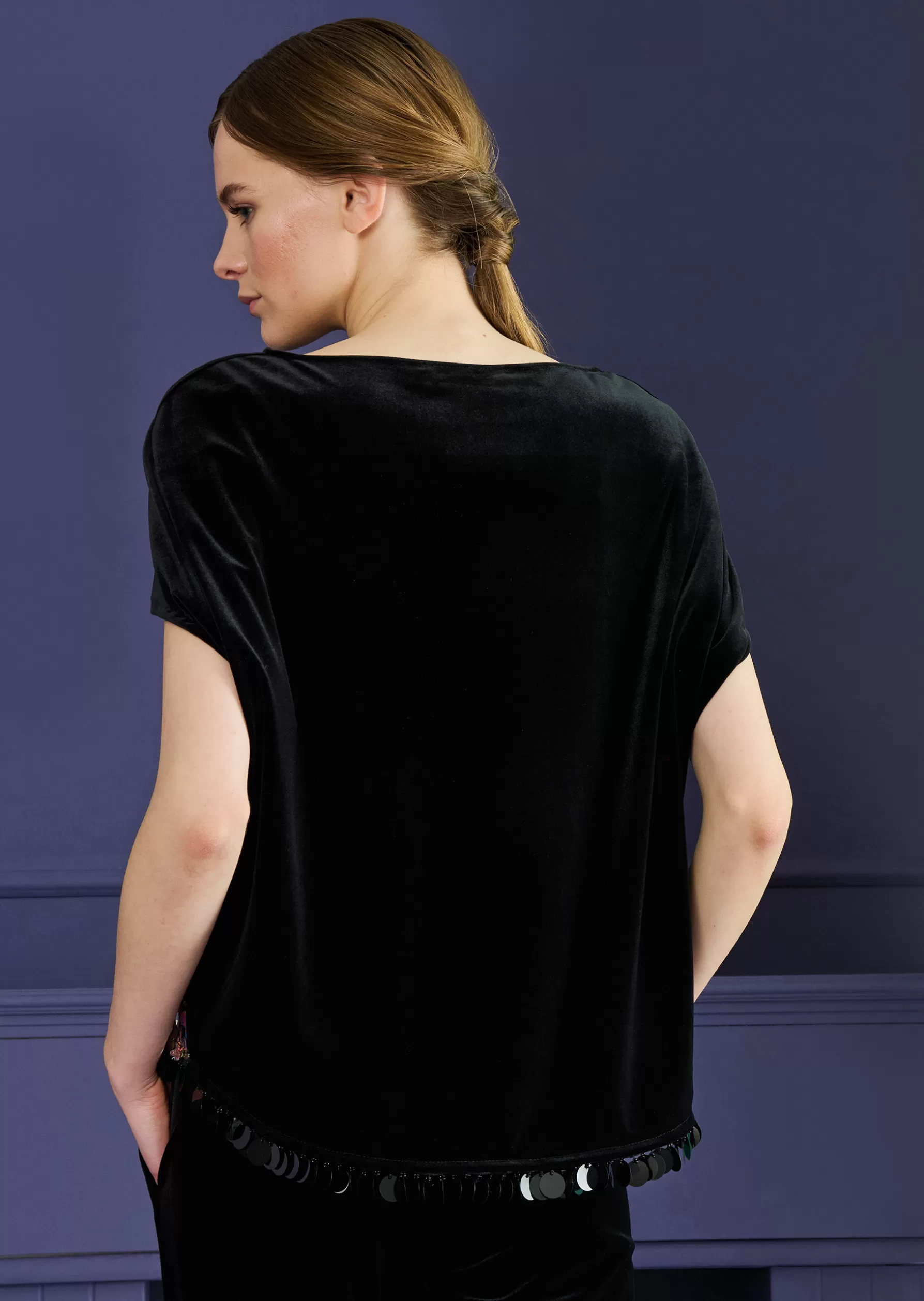 Tops-Talbot Runhof Top Hamlet8 Black