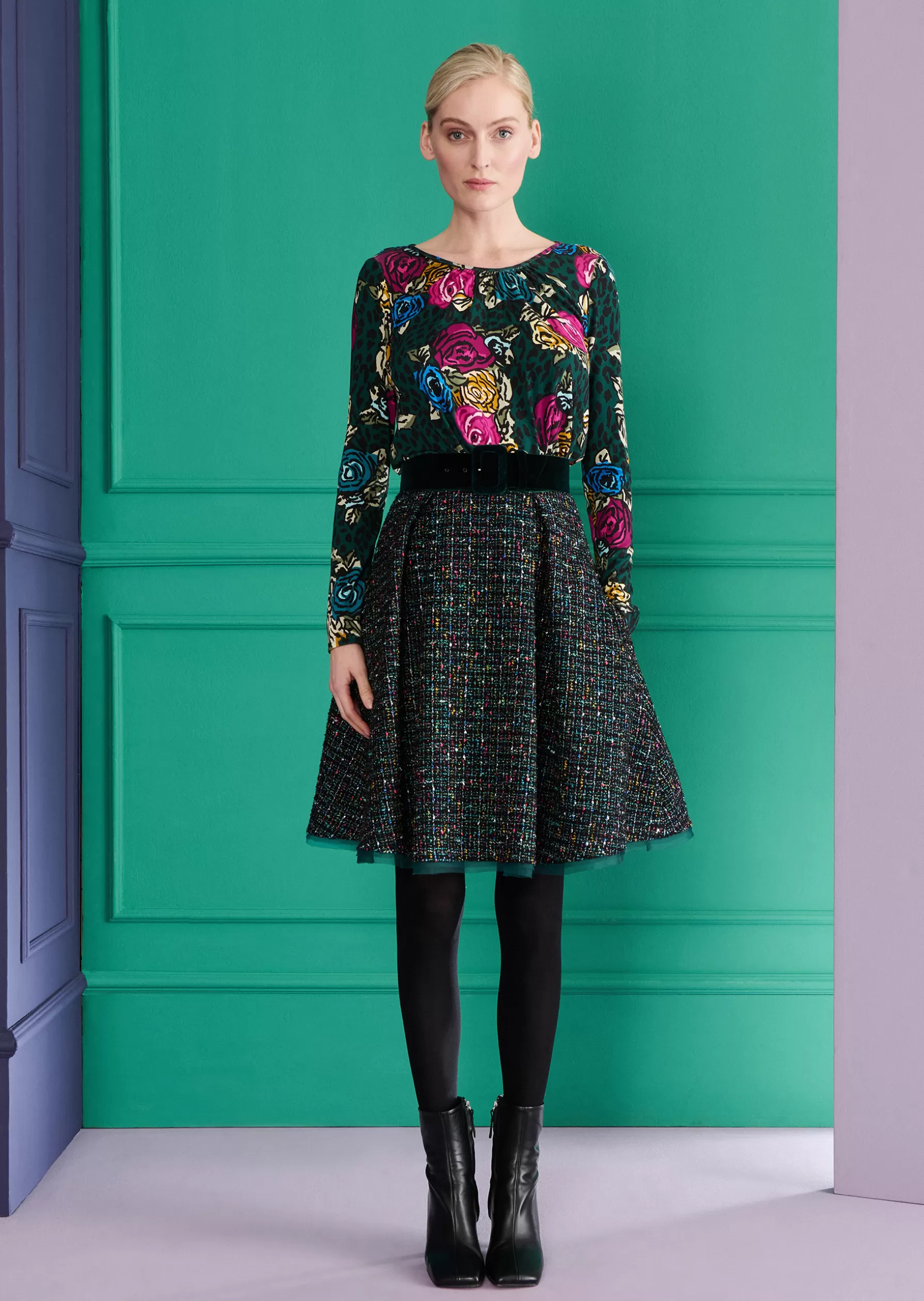 Tops-Talbot Runhof Top Lalo3 Cypressgreen