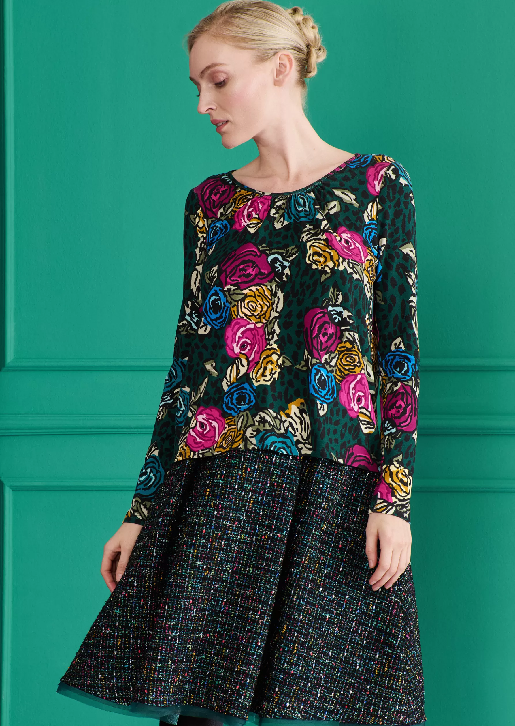 Tops-Talbot Runhof Top Lalo3 Cypressgreen