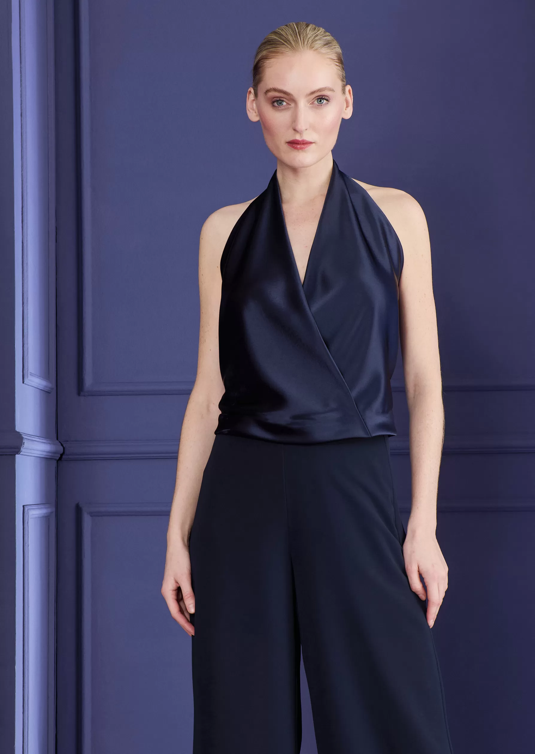 Tops-Talbot Runhof Top Madame1 Midnightblue