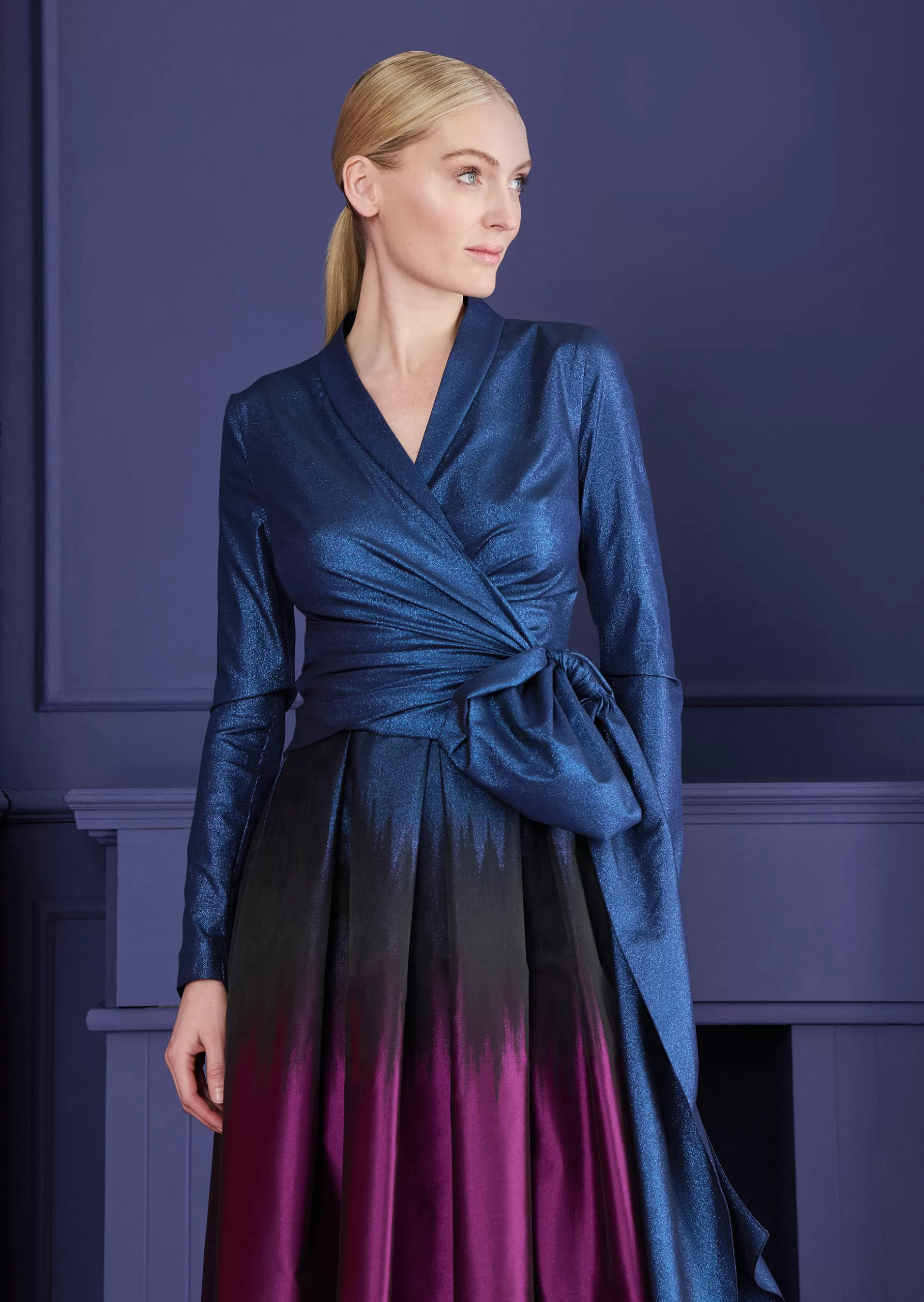 Tops-Talbot Runhof Top Naxos2 Majesticblue